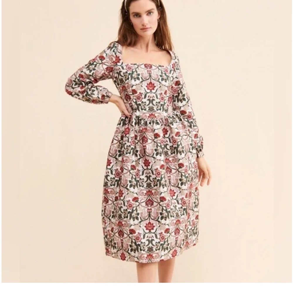 Meadows Marigold Dress in Tudor Jacquard - UK 6 / USA 2